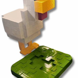 3D Printed Minecraft Chicken