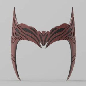 3D Printed and Professionally Airbrushed Scarlet Witch Crown Headpiece