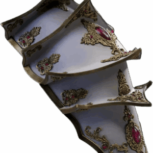 Sleep Token Shoulder Armour 3D Printed ornate fantasy pauldron with gold details